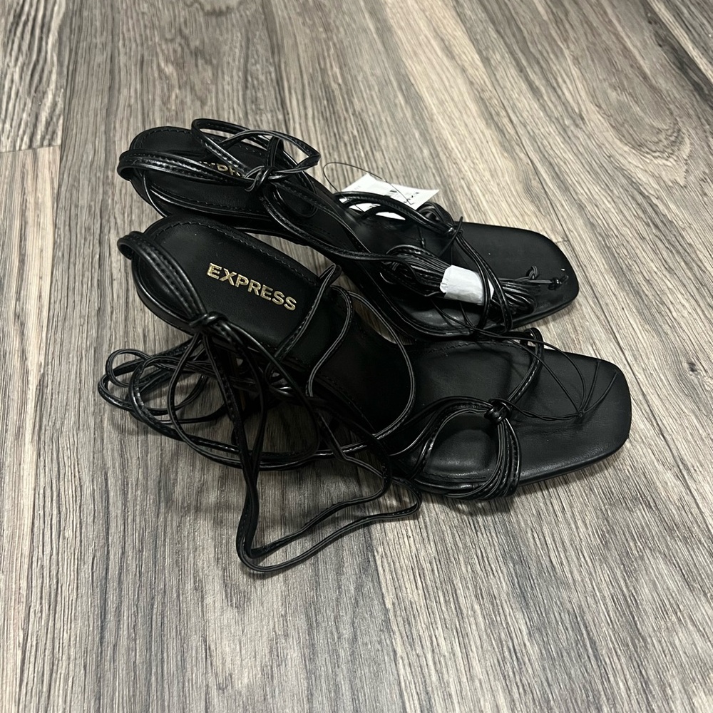 Brand New Express strappy heels. Size 9